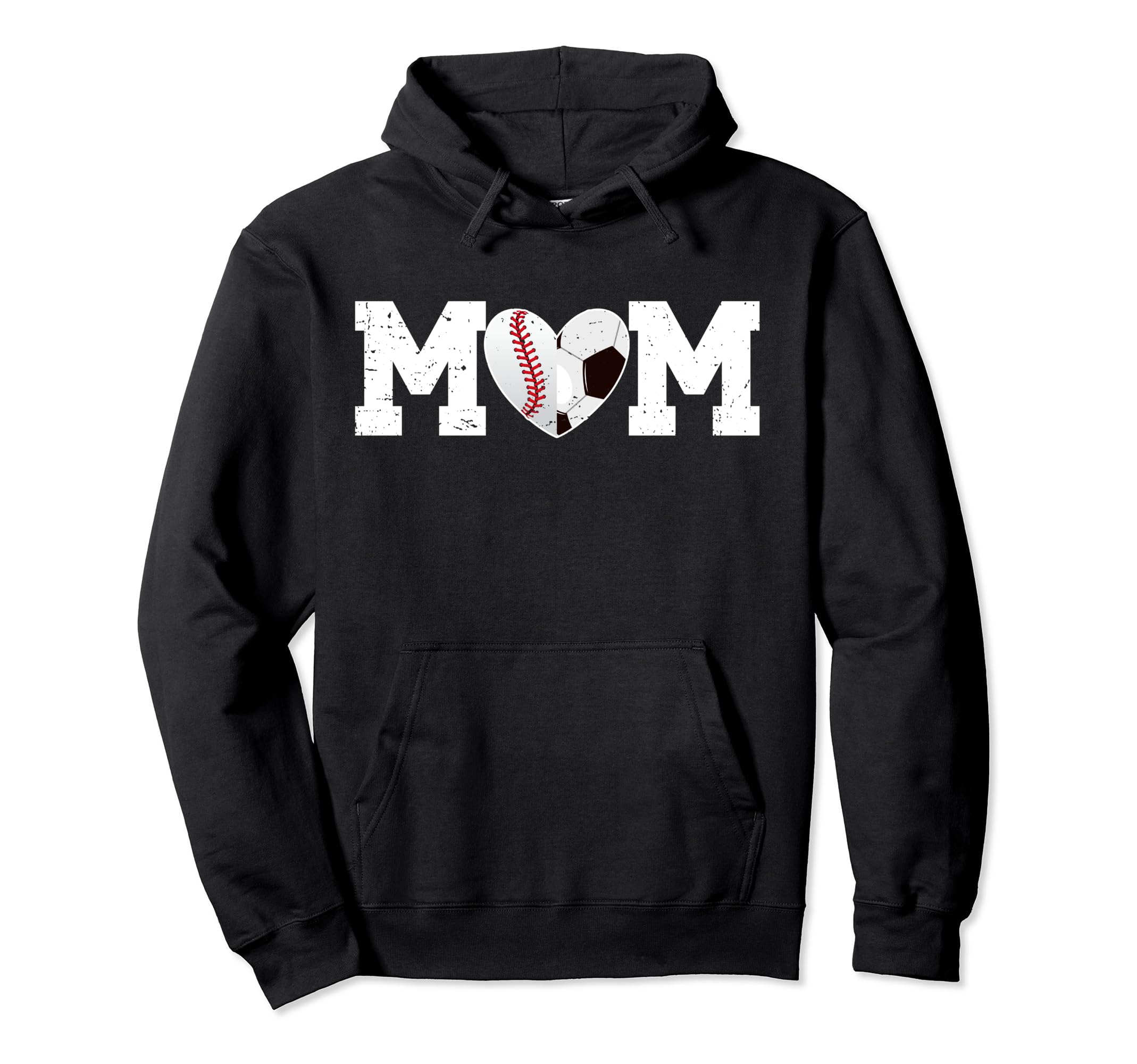 Baseball Soccer Mom Soccer Baseball Hoodie - Fun Novelty Design for Adults