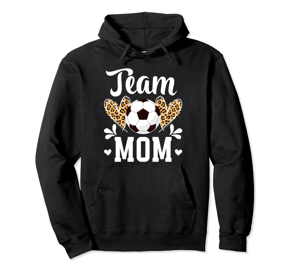 Team Mom Heart Soccer Team Mom Soccer Hoodie - Streetwear Style Unisex