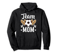 Team Mom Heart Soccer Team Mom Soccer Hoodie - Streetwear Style Unisex