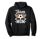 Team Mom Heart Soccer Team Mom Soccer Hoodie - Streetwear Style Unisex