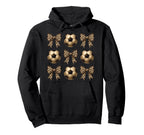 Soccer Mom Leopard Coquette Bows Teen Hoodie - Casual Everyday Wear Unisex