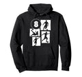 8Th Birthday Soccer Player Football 8 Hoodie - Aesthetic Graphic Unisex