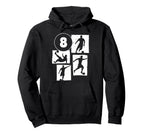 8Th Birthday Soccer Player Football 8 Hoodie - Aesthetic Graphic Unisex