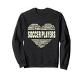 Love Heart Facts Soccer Players Lover Sweatshirt - Streetwear Style Unisex