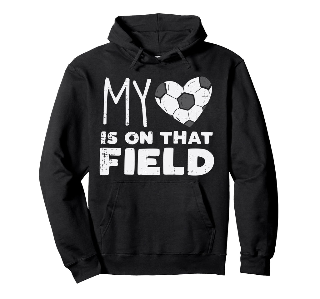 My Heart That Field Soccer Football Hoodie - Aesthetic Graphic for Adults
