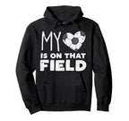 My Heart That Field Soccer Football Hoodie - Aesthetic Graphic for Adults