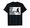 Funny Loves Soccer Sport T-Shirt - Graphic Print Unisex