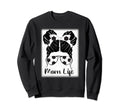 Soccer Mom Funny Soccer Ball Glasses Sweatshirt - Unique Graphic Unisex
