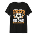Soccer Dad Coffee Lover Tri Blend T-Shirt - Custom Art Print Men Women