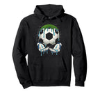 Soccer Glove Drip Player Fans Sports Hoodie - Minimalist Print Men Women
