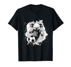 Koala Playing Soccer Team Sports T-Shirt - Custom Art Print for Adults