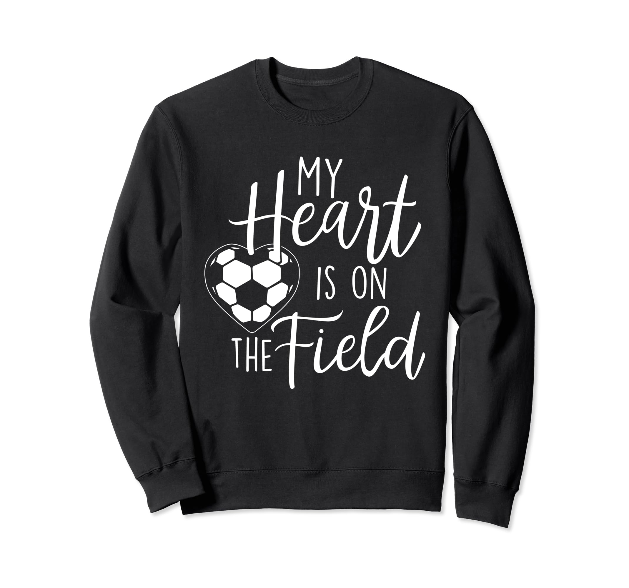 My Heart Is Field Soccer Lover Soccer Sweatshirt - Graphic Print Men Women