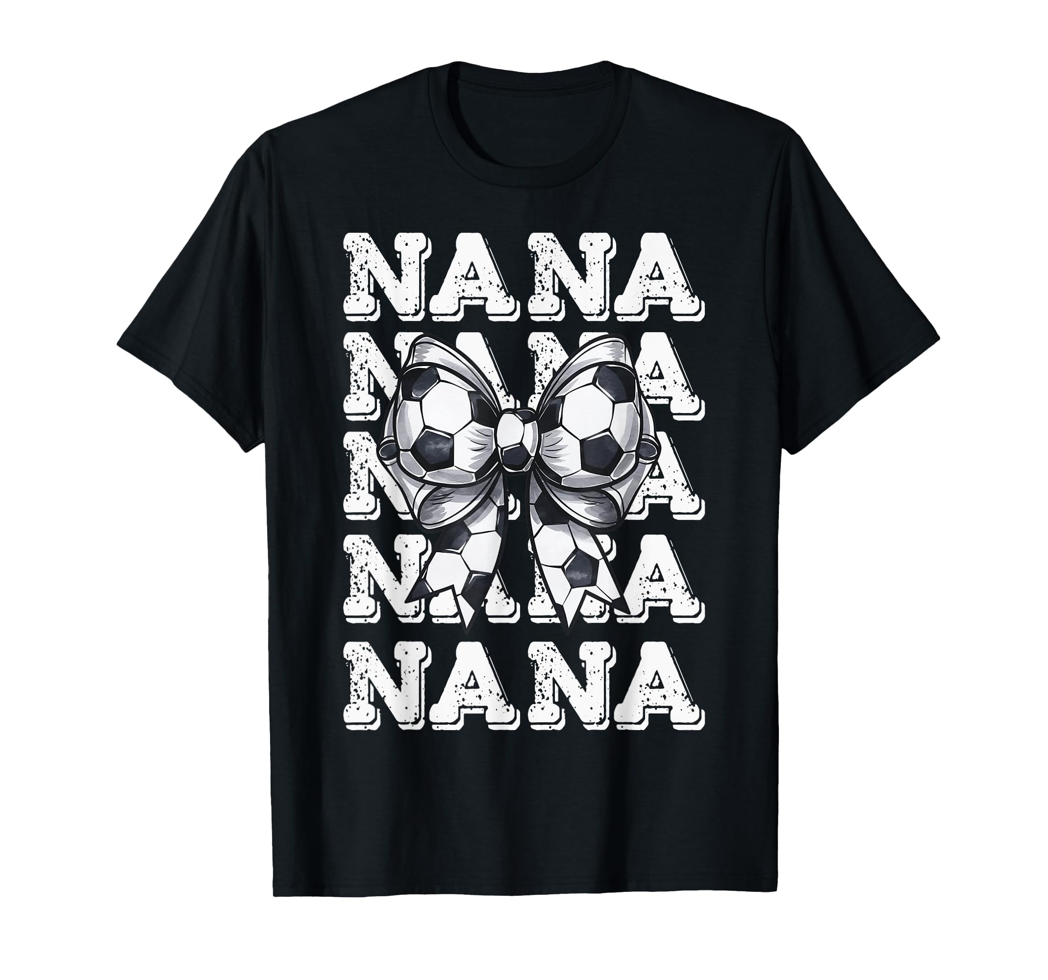 Coquette Soccer Nana Matching T-Shirt - Fun Novelty Design for Adults