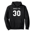 Number 30 Biggest Fan Sport Spirit Wear Hoodie - Novelty Apparel Unisex