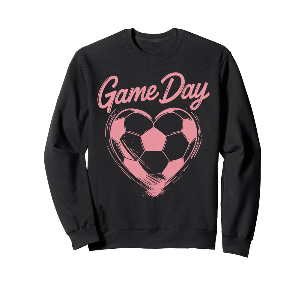 Womens Soccer Game Day Ladies Sweatshirt - Aesthetic Graphic for Adults