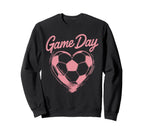 Womens Soccer Game Day Ladies Sweatshirt - Aesthetic Graphic for Adults