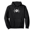 Heartbeat Soccer Player Ball Soccer Hoodie - Graphic Print Men Women