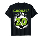 20 Year Old Birthday Soccer Themed 20Thb T-Shirt - Graphic Print Unisex
