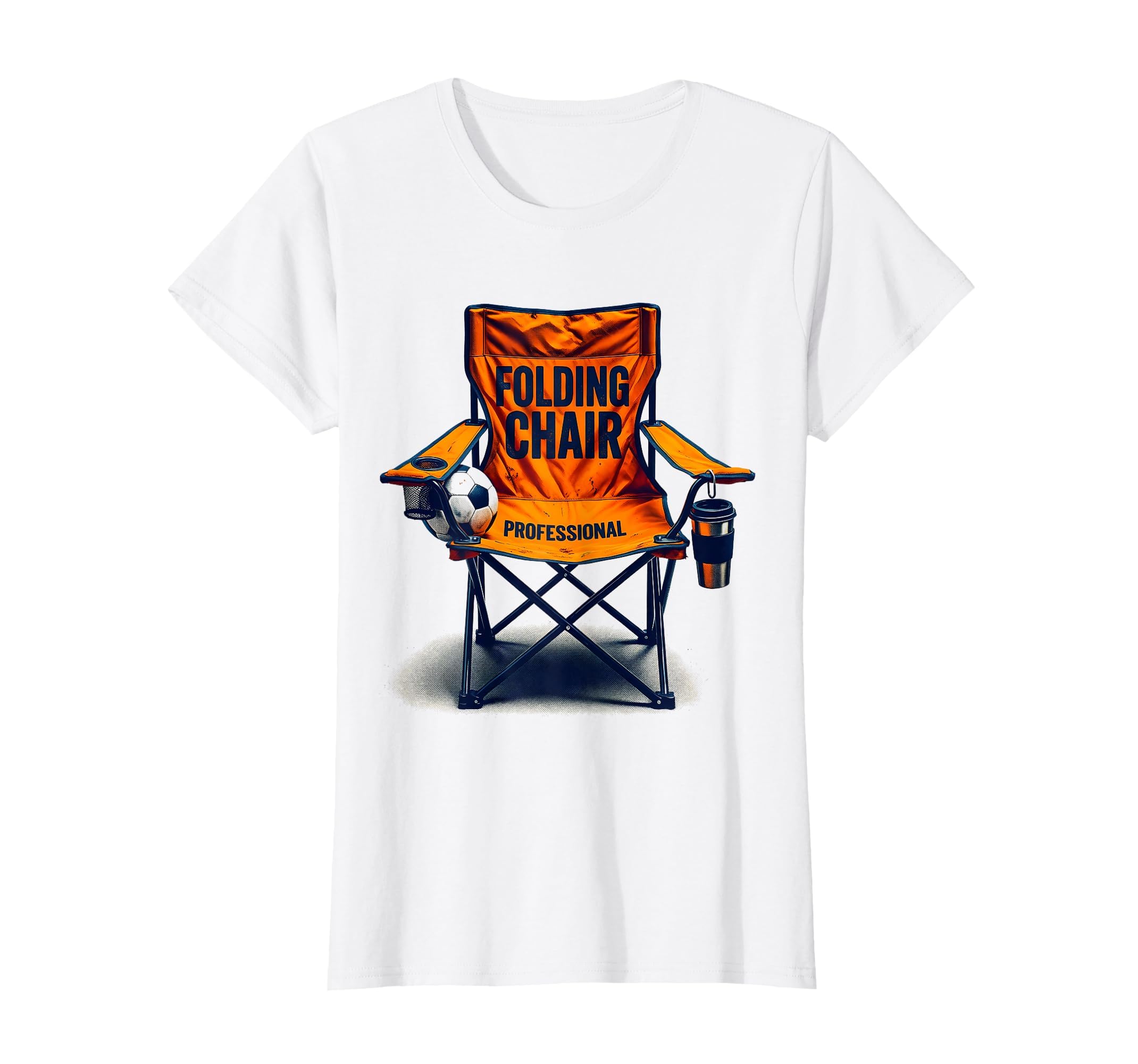 Folding Chair Professional Soccer Mom T-Shirt - Minimalist Print Men Women