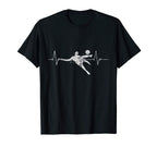 Soccer Player Heartbeat Gift T-Shirt - Custom Art Print Men Women
