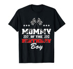 Mommy Birthday Soccer Party Family T-Shirt - Custom Art Print Men Women