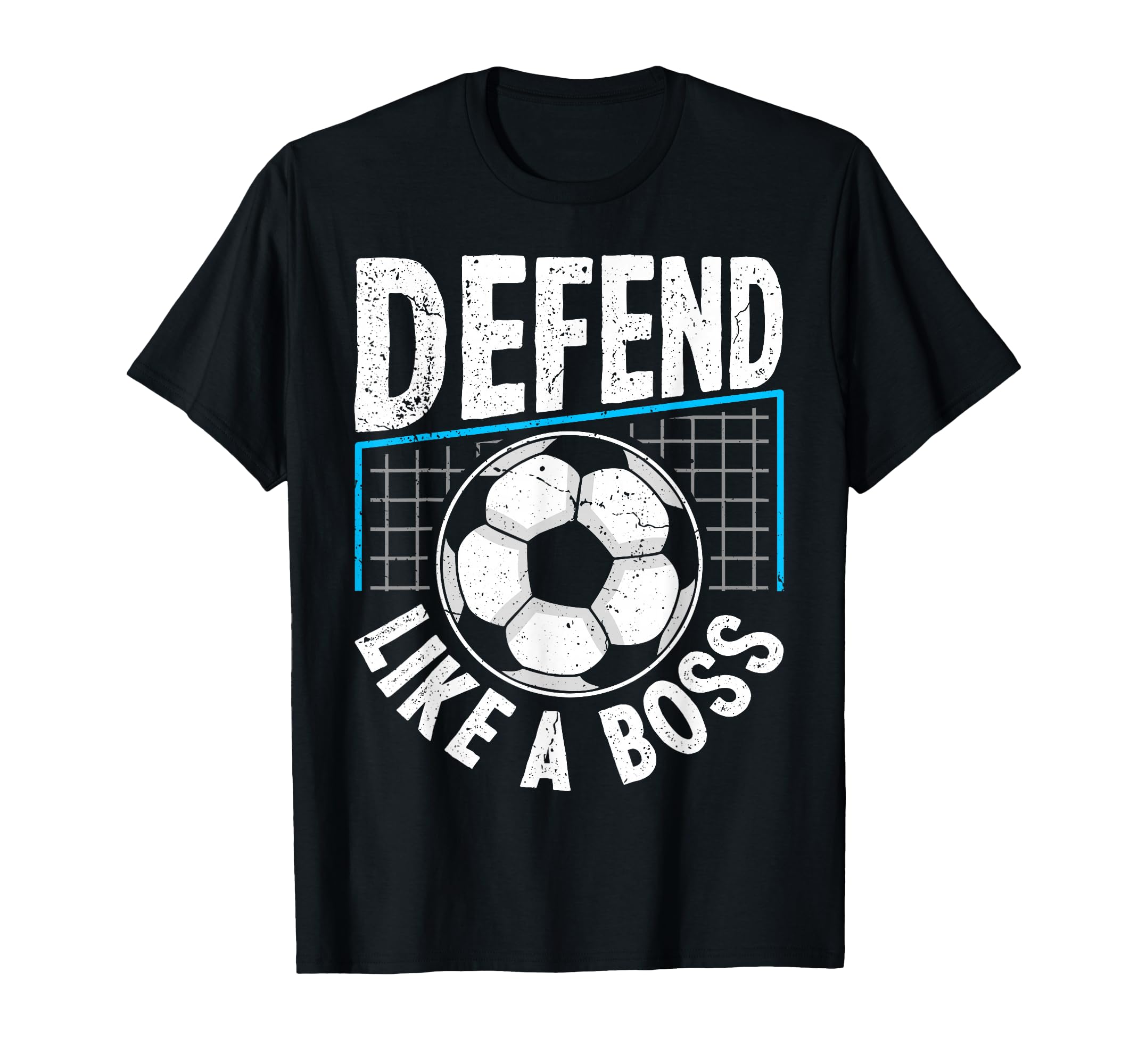 Soccer Defend Like Boss Goalkeeper T-Shirt - Custom Art Print Men Women