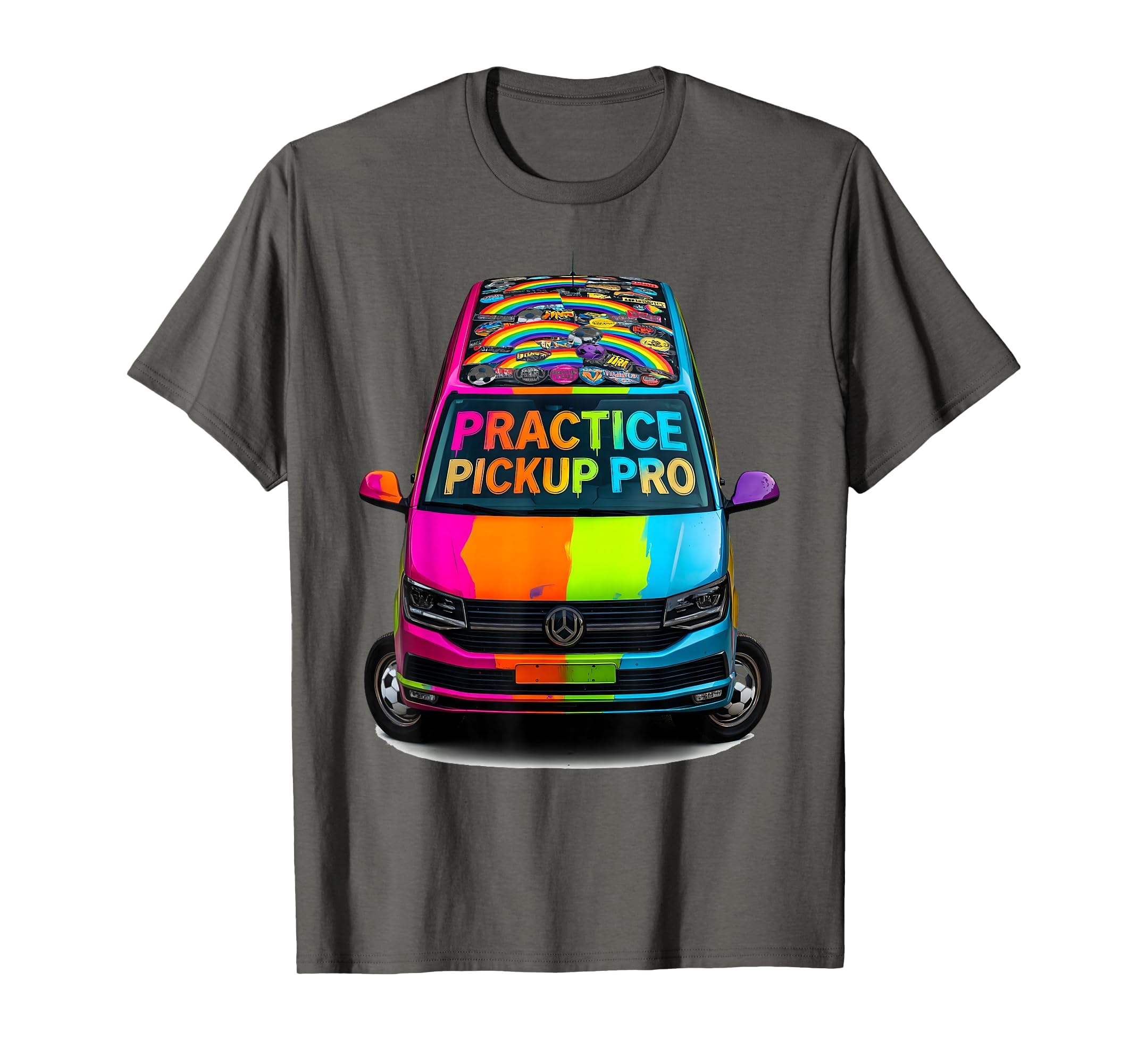 Practice Pickup Pro Soccer Mom T-Shirt - Novelty Apparel for Adults