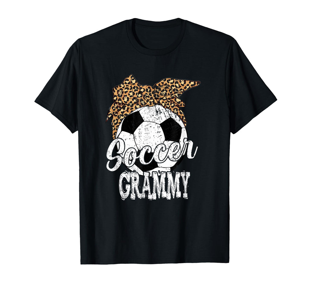 Soccer Grammy Leopard Funny Mothers T-Shirt - Aesthetic Graphic for Adults