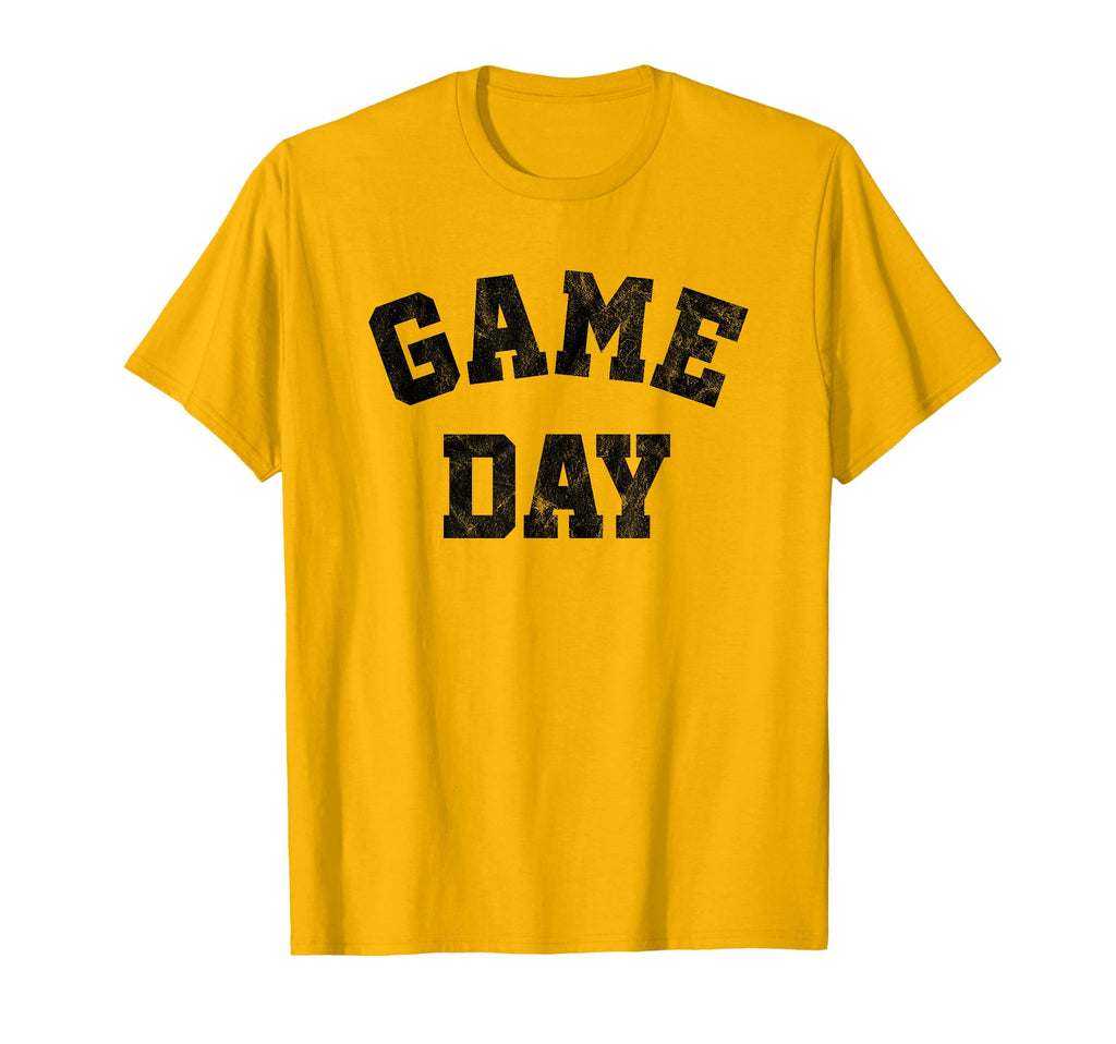 Football Sports Game Day Black Text T-Shirt - Fun Novelty Design Unisex