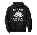 Funny Hockey Goalie Aunt Ice Hockey Hoodie - Casual Everyday Wear Unisex