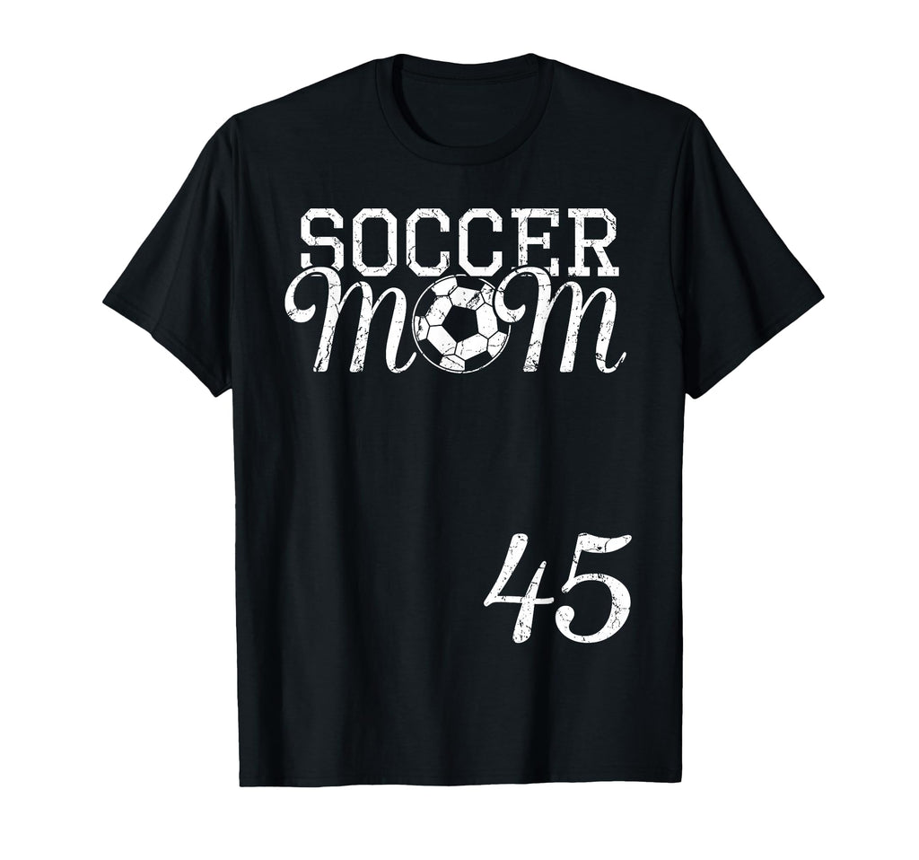Soccer Mom Jersey Number 45 Favorite T-Shirt - Minimalist Print Men Women