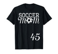 Soccer Mom Jersey Number 45 Favorite T-Shirt - Minimalist Print Men Women