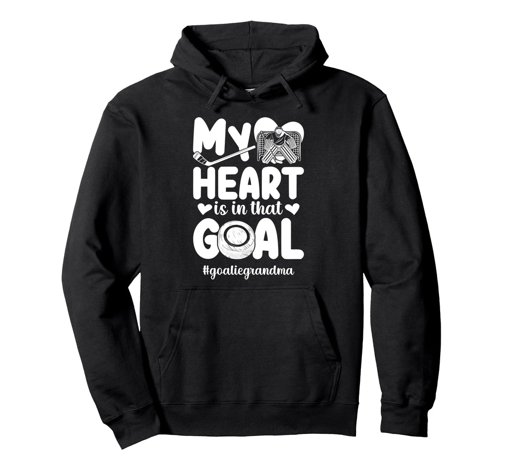 Proud Ice Hockey Goalie Grandma Hockey Hoodie - Novelty Apparel Men Women