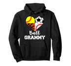 Ball Grammy Soccer Baseball Softball Hoodie - Graphic Print Men Women