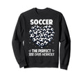 100 Days School Soccer Heart Love Sweatshirt - Aesthetic Graphic Men Women