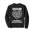 100 Days School Soccer Heart Love Sweatshirt - Aesthetic Graphic Men Women
