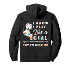 Soccer And Soccer Playing Team Hoodie - Casual Everyday Wear for Adults