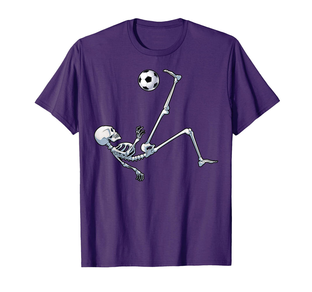 Skeleton Soccer Football Halloween Costume T-Shirt - Trendy Graphic Unisex