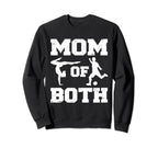 Mom Both Funny Soccer Sweatshirt - Casual Everyday Wear for Adults