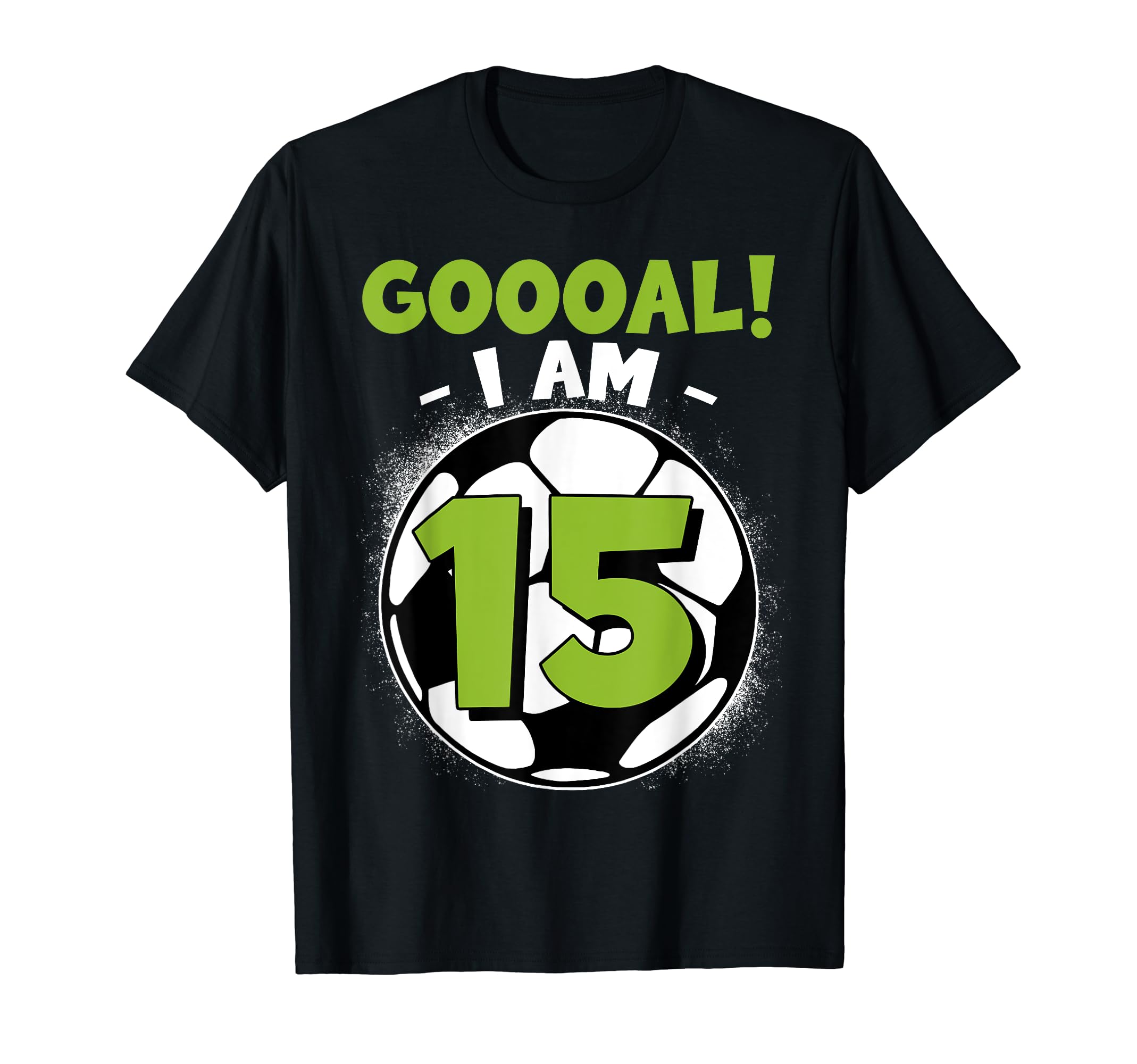 15 Year Old Birthday Soccer Themed T-Shirt - Trendy Graphic for Adults