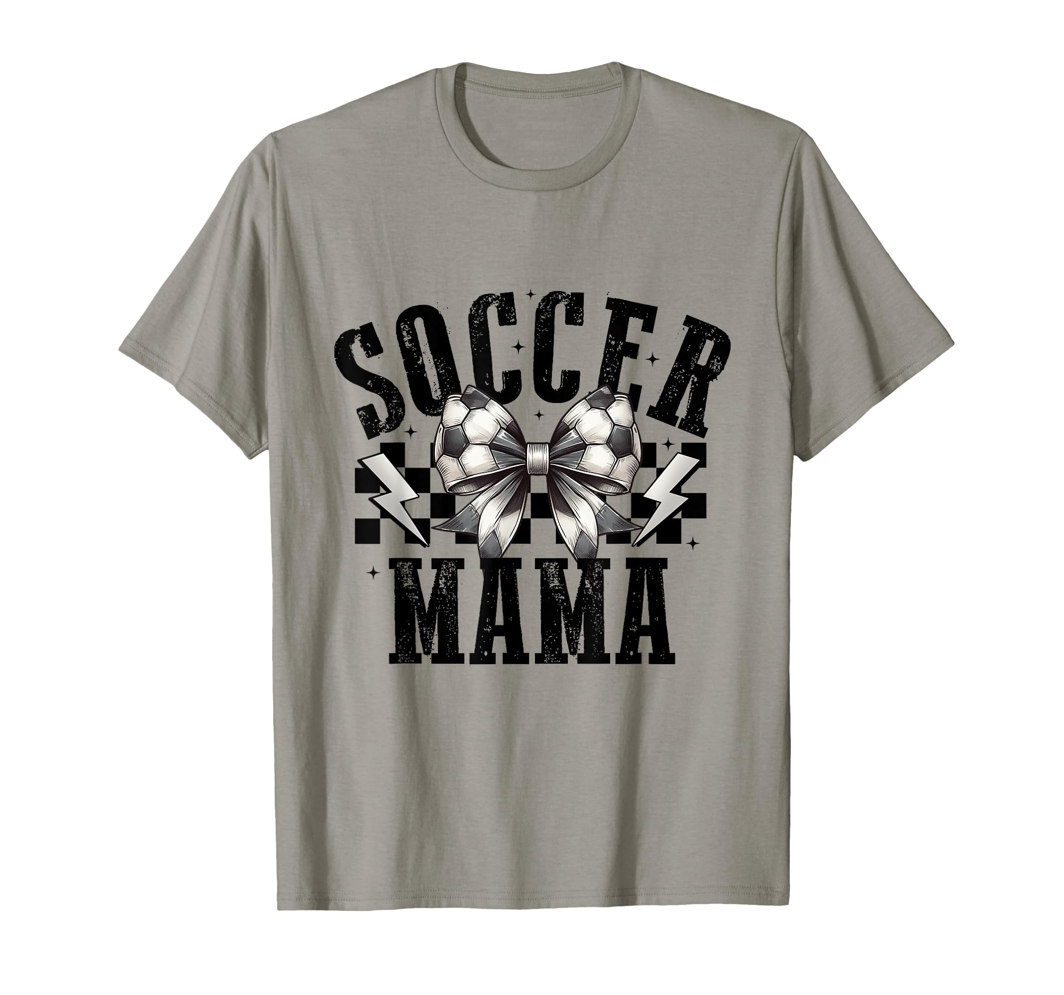 Soccer Mama Groovy Soccer Coquette T-Shirt - Novelty Apparel for Adults