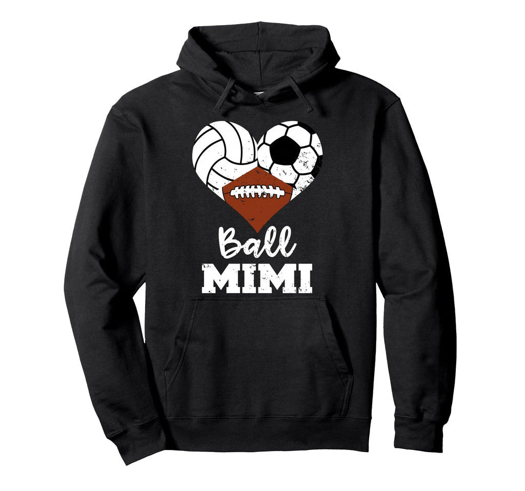 Ball Mimi Heart Funny Volleyball Soccer Hoodie - Custom Art Print Unisex