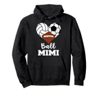 Ball Mimi Heart Funny Volleyball Soccer Hoodie - Custom Art Print Unisex