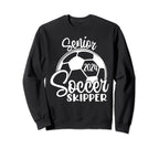 Senior Soccer Skipper 2024 Class Sweatshirt - Casual Everyday Wear Unisex