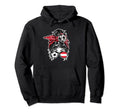 Messy Bun Hair Austrian Soccer Hoodie - Custom Art Print for Adults