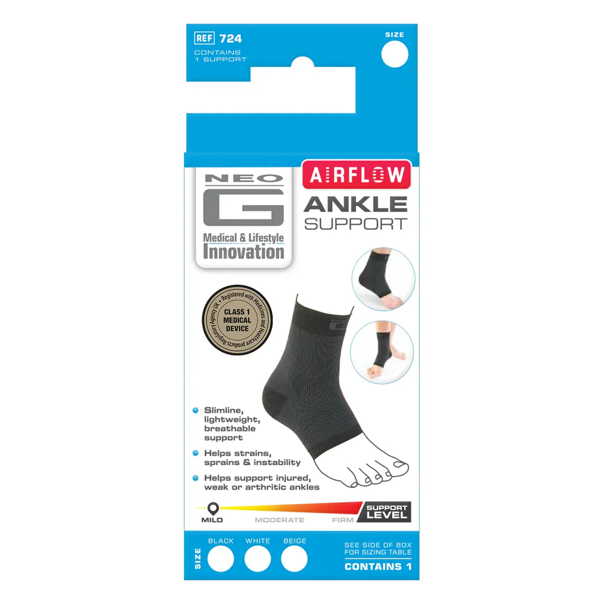 Neo G Airflow Compression Ankle Support – XL