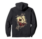 Distressed Ace Spades Playing Cards Hoodie - Casual Everyday Wear Unisex