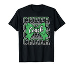 Green Funny Sport Loud Proud Cheer T-Shirt - Graphic Print for Adults