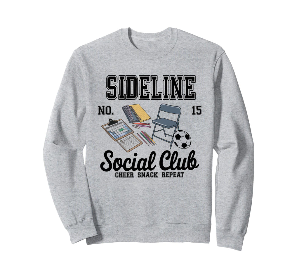 Sideline Social Club Soccer Mom Sweatshirt - Casual Everyday Wear Unisex