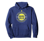 Nashville Soccer Jersey Crest Hoodie - Fun Novelty Design Unisex
